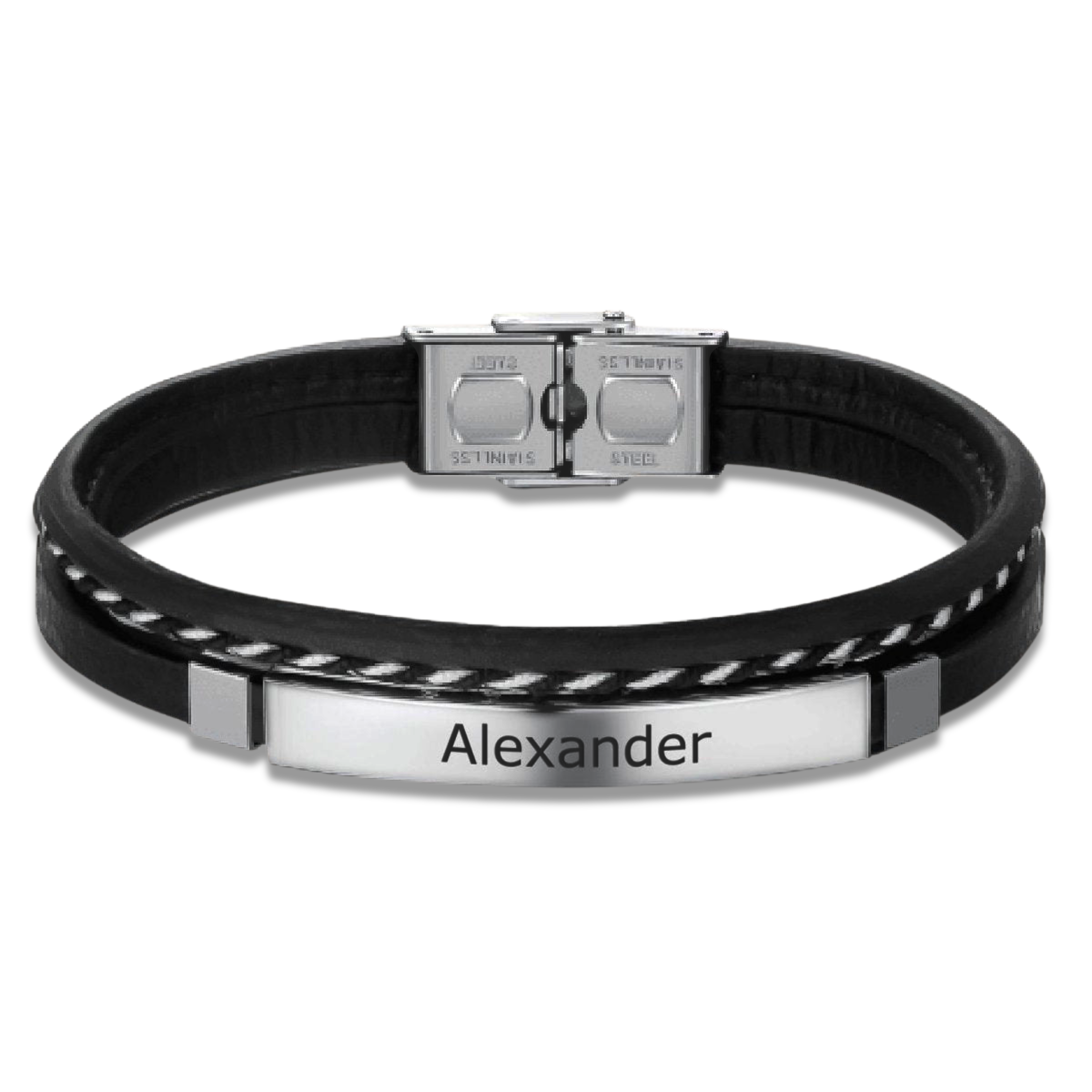 Bracciale Uomo BRAVE Lord - Testo Personalizzabile - Chiara Jewels