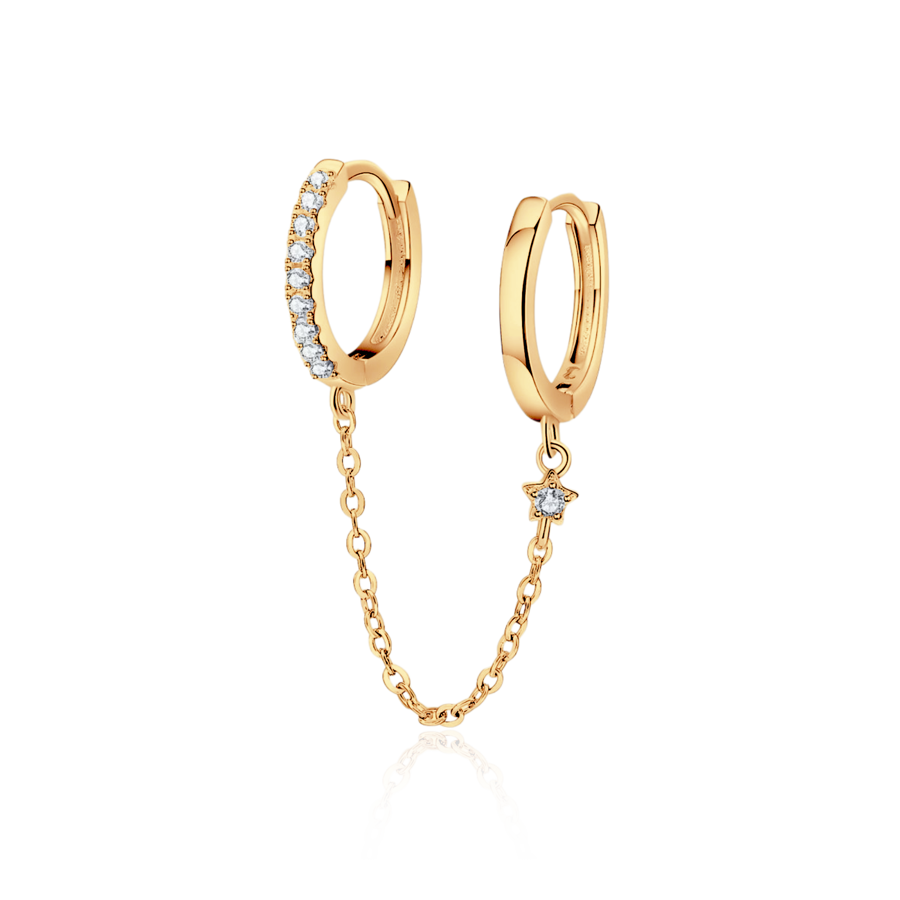 Orecchini Anello a Catena - Chiara Jewels
