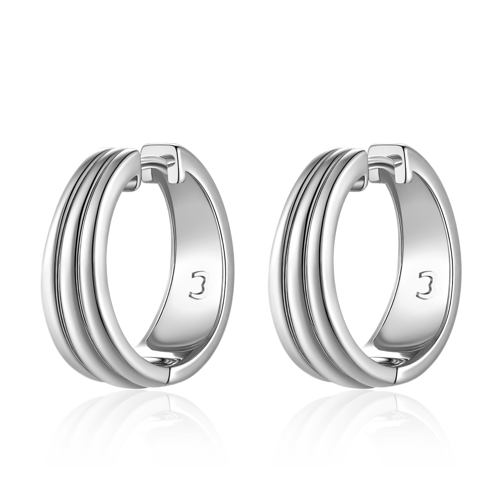 Orecchini Cerchio Scanalati - Chiara Jewels