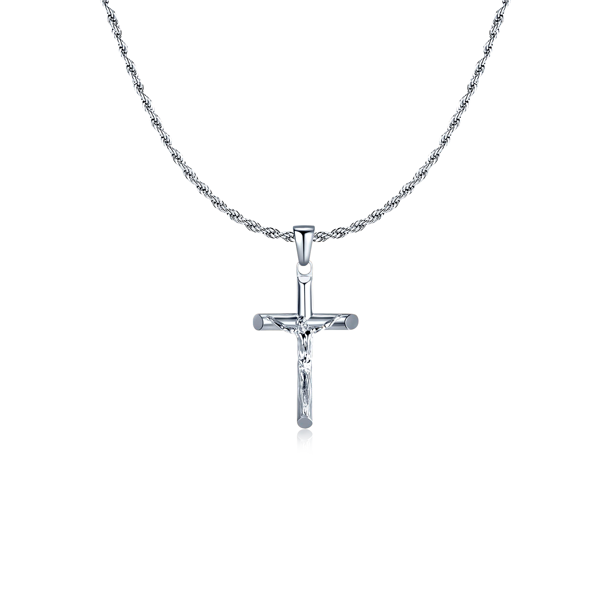 Collana Uomo BRAVE Croce Gesù Cristo - Chiara Jewels