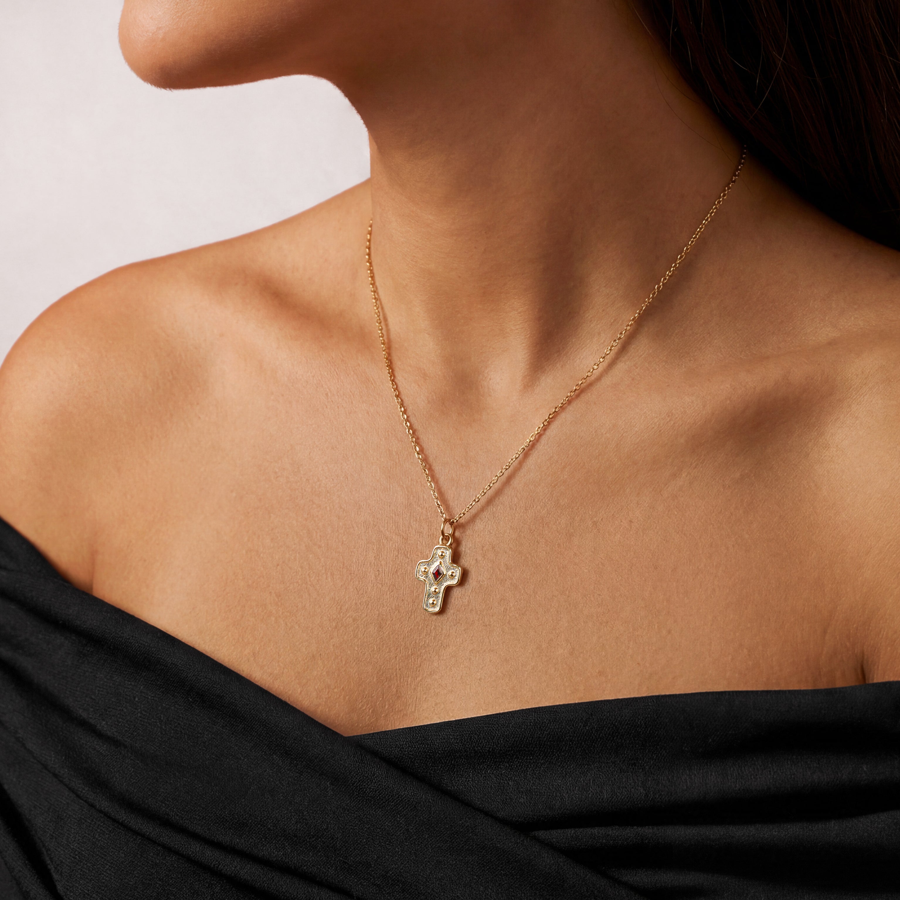 Collana Croce Diamantata