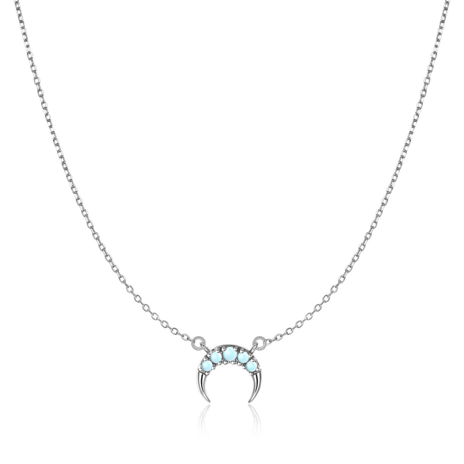Collana Mezzaluna Cristallo
