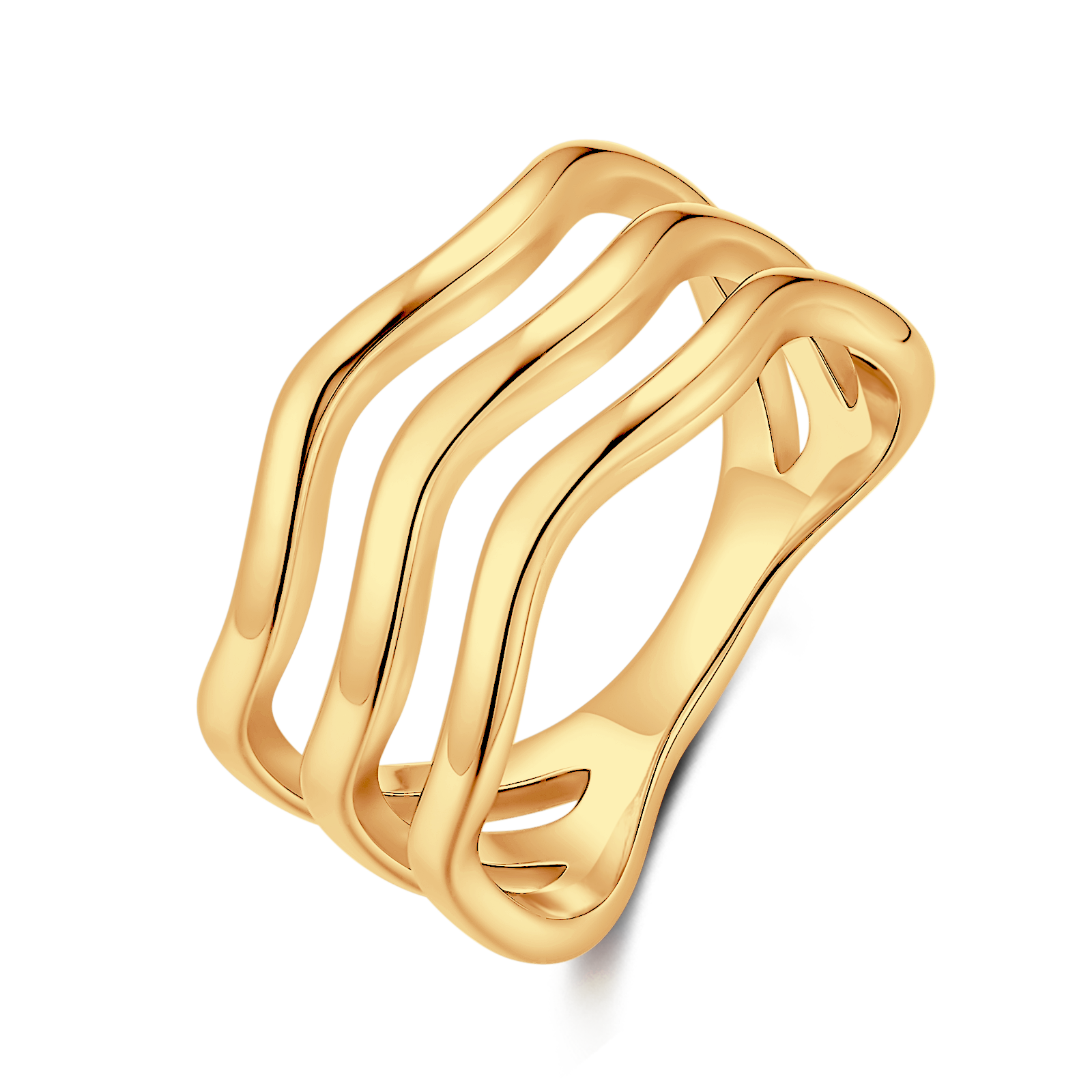 Anello Bande Ondulate