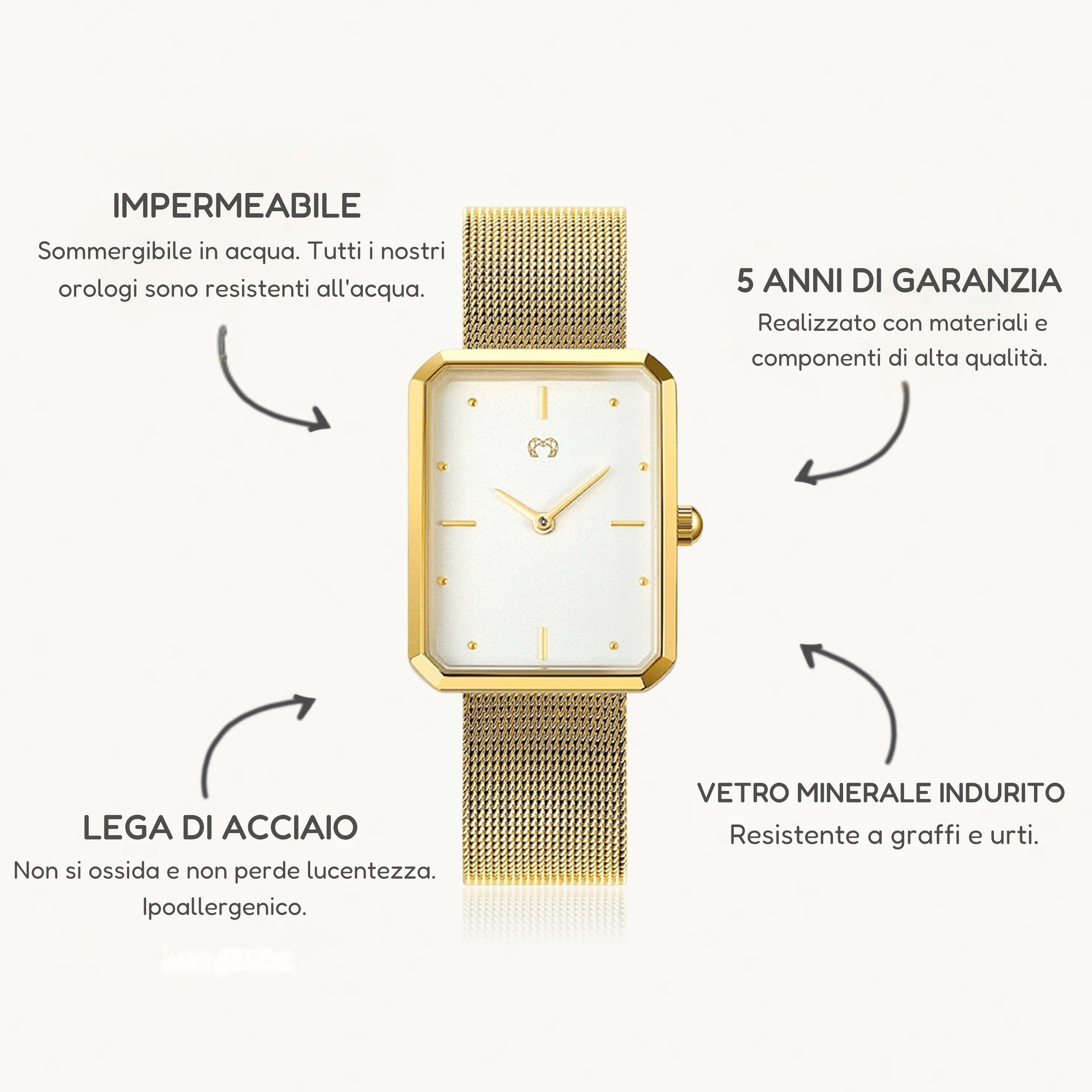 Orologio Kapten - GoldWhite