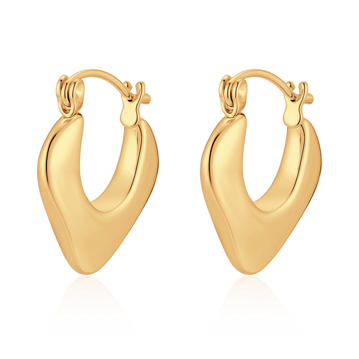 Orecchini Cerchio Triangolari