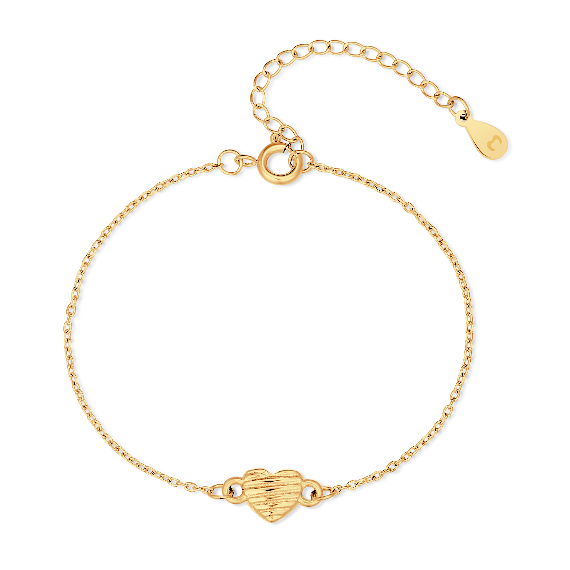 Bracciale Cuore in Rilievo