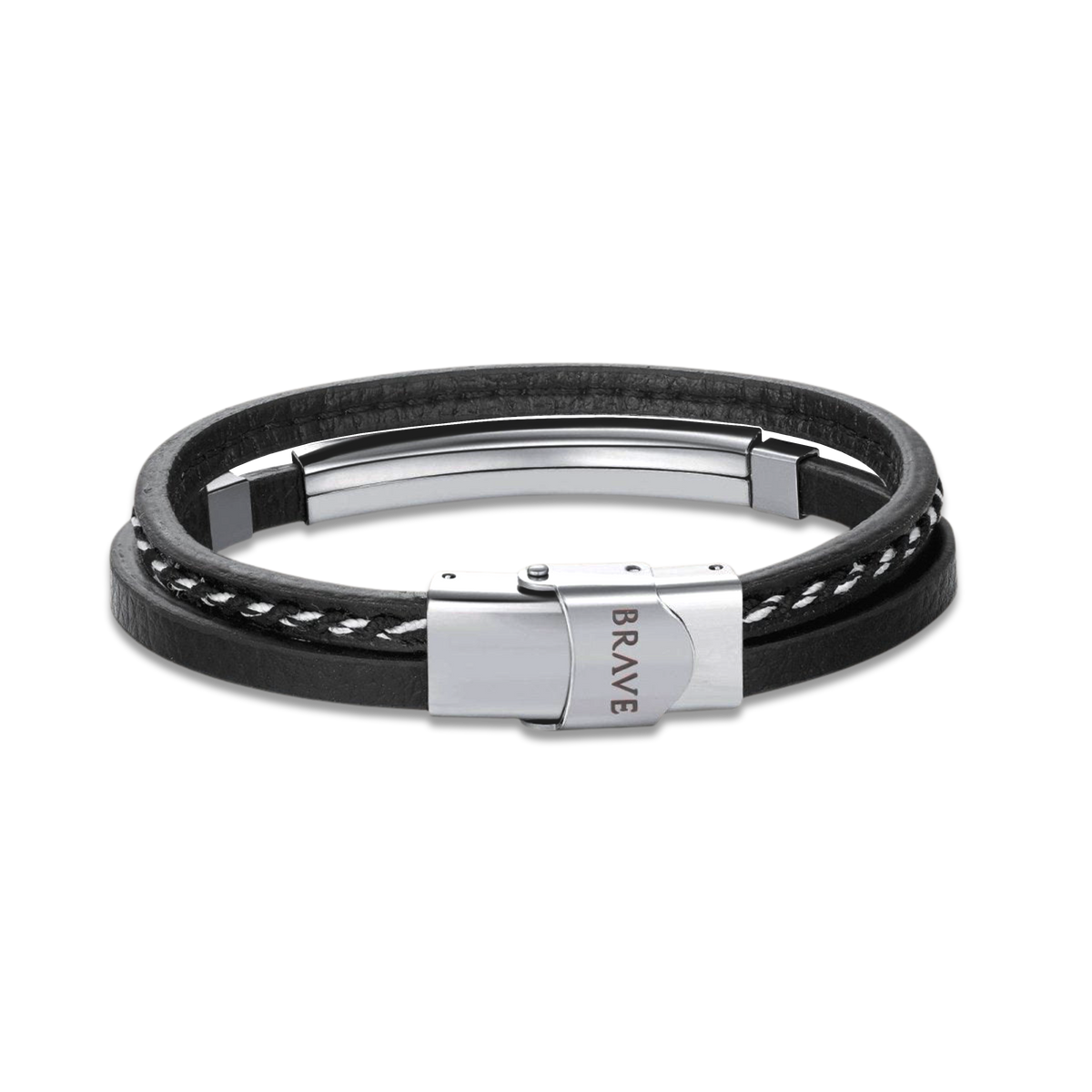 Bracciale Uomo BRAVE Lord - Testo Personalizzabile - Chiara Jewels