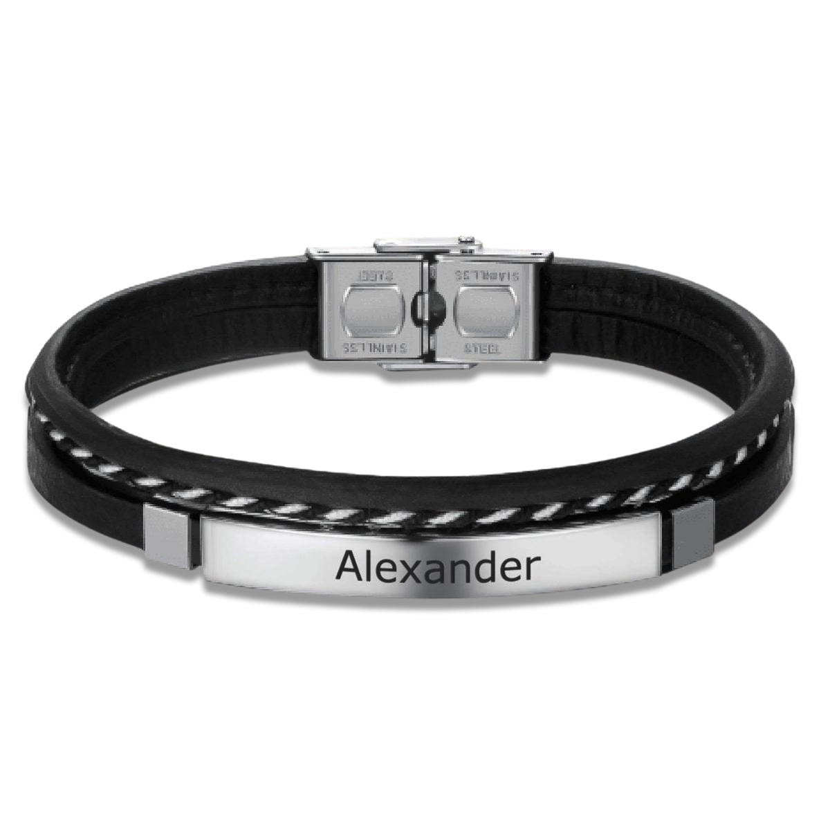 Bracciale Uomo BRAVE Lord - Testo Personalizzabile - Chiara Jewels