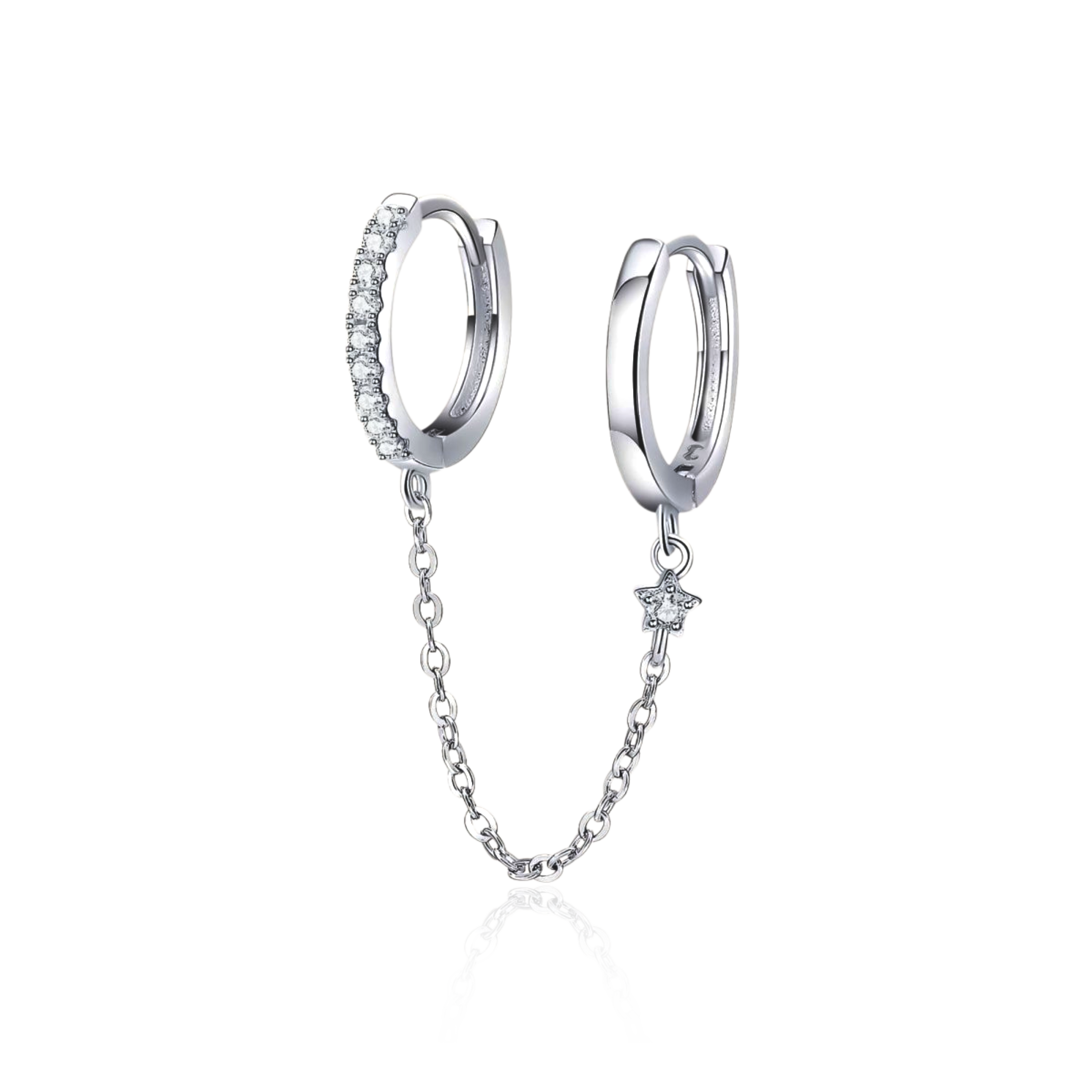 Orecchini Anello a Catena - Chiara Jewels