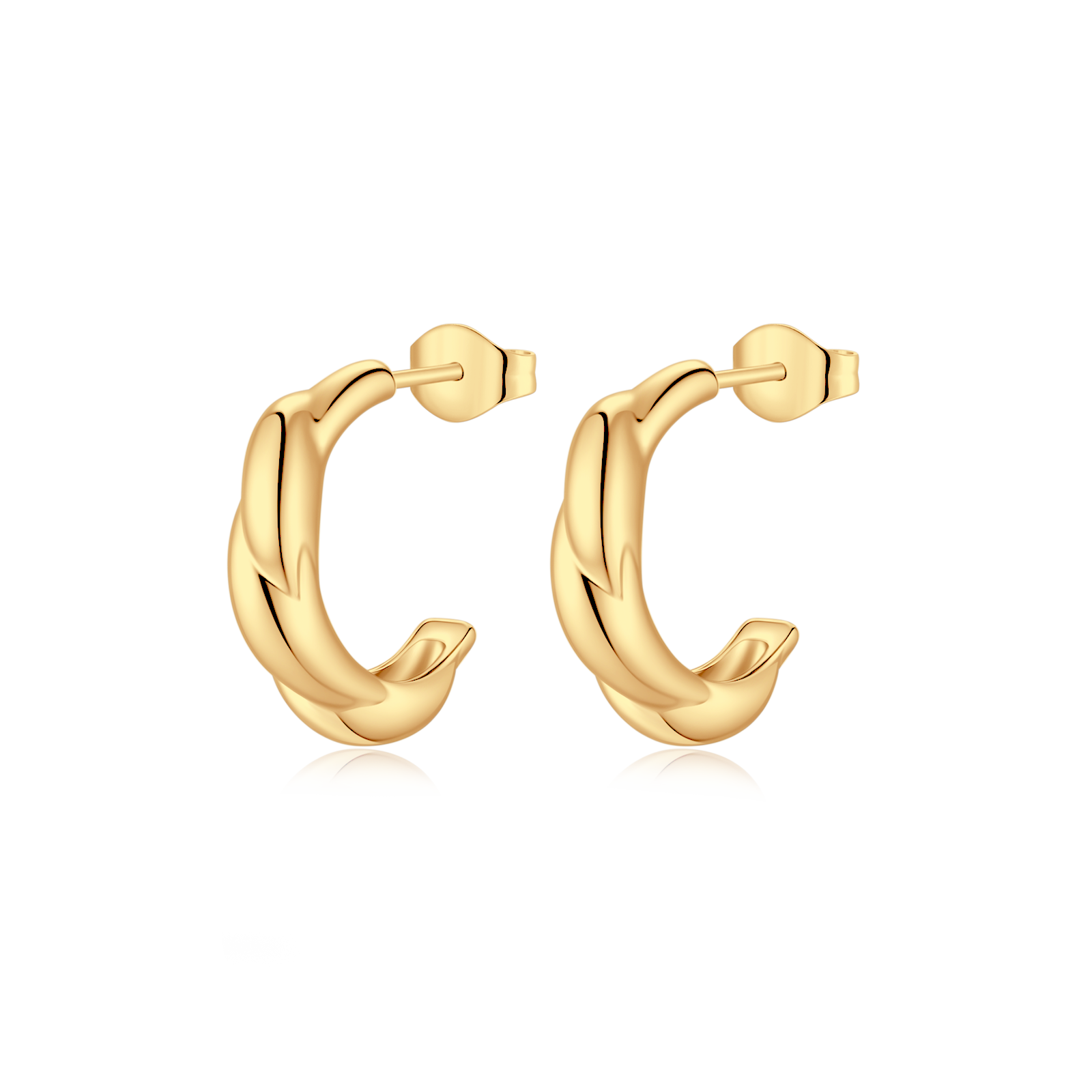 Orecchini Semicerchio Rilievo - Chiara Jewels