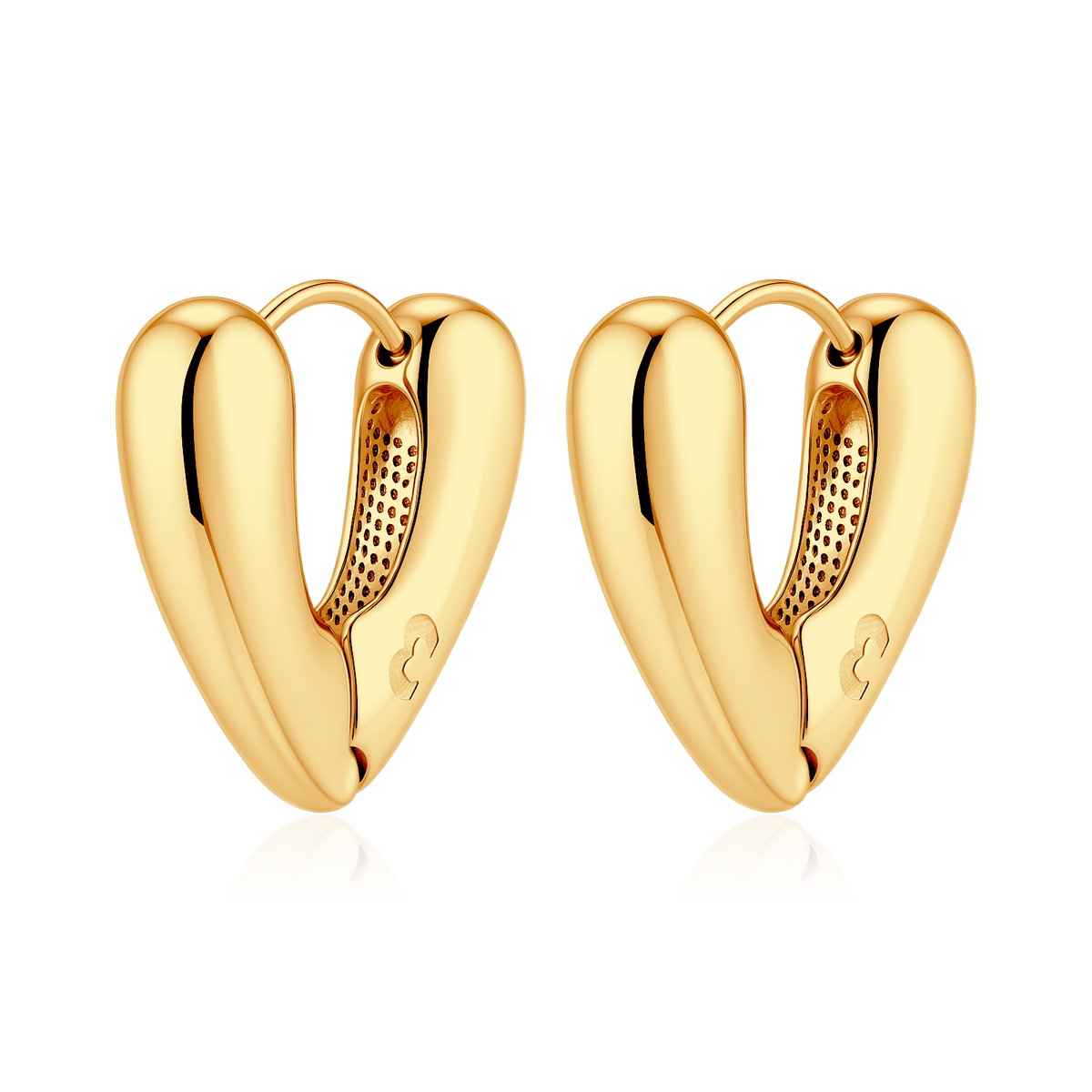 Orecchini Cuore Ricurvo