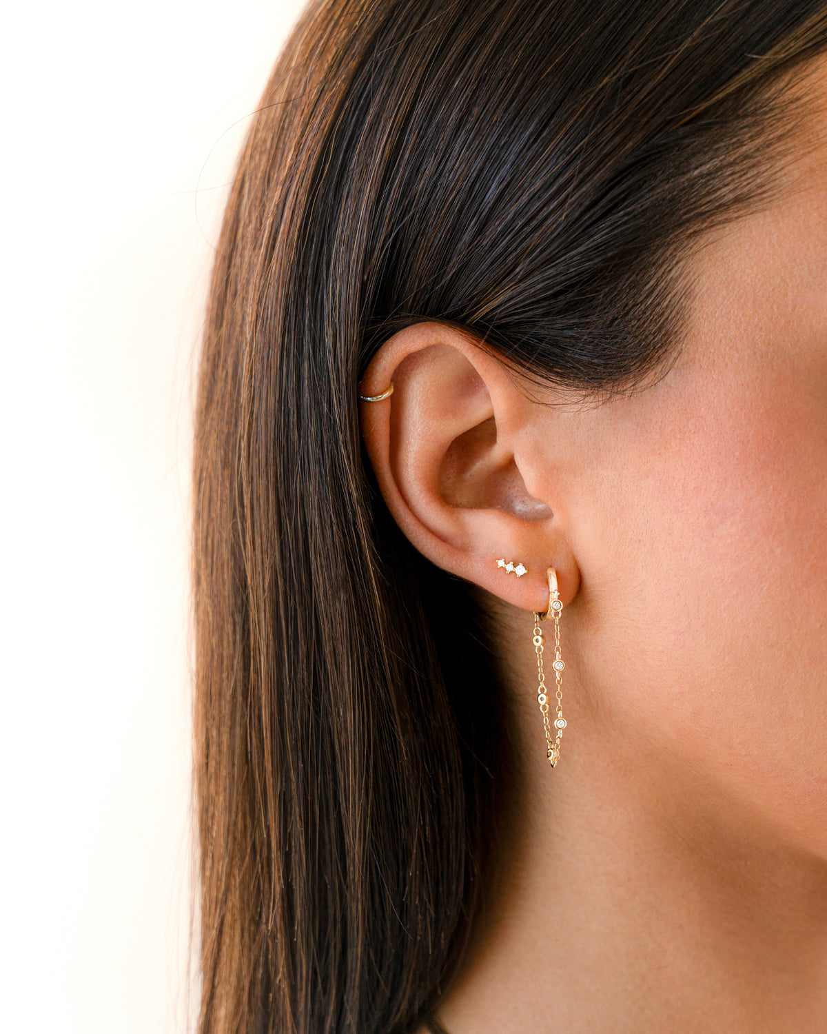 Orecchino Anello Incatenato - Chiara Jewels