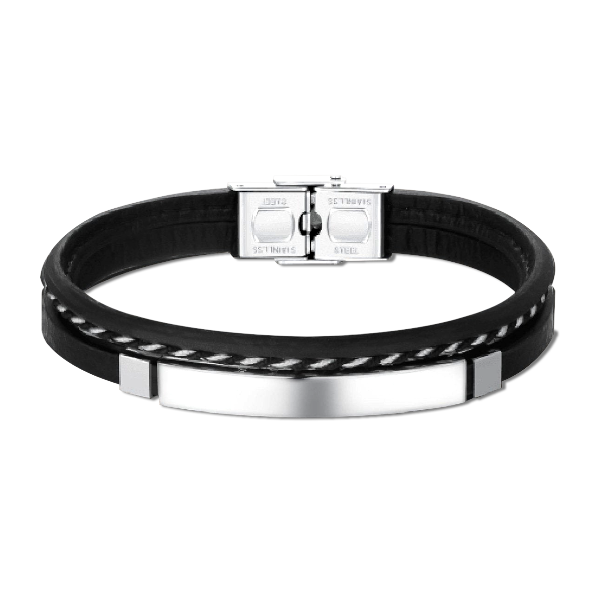 Bracciale Uomo BRAVE Lord - Testo Personalizzabile - Chiara Jewels