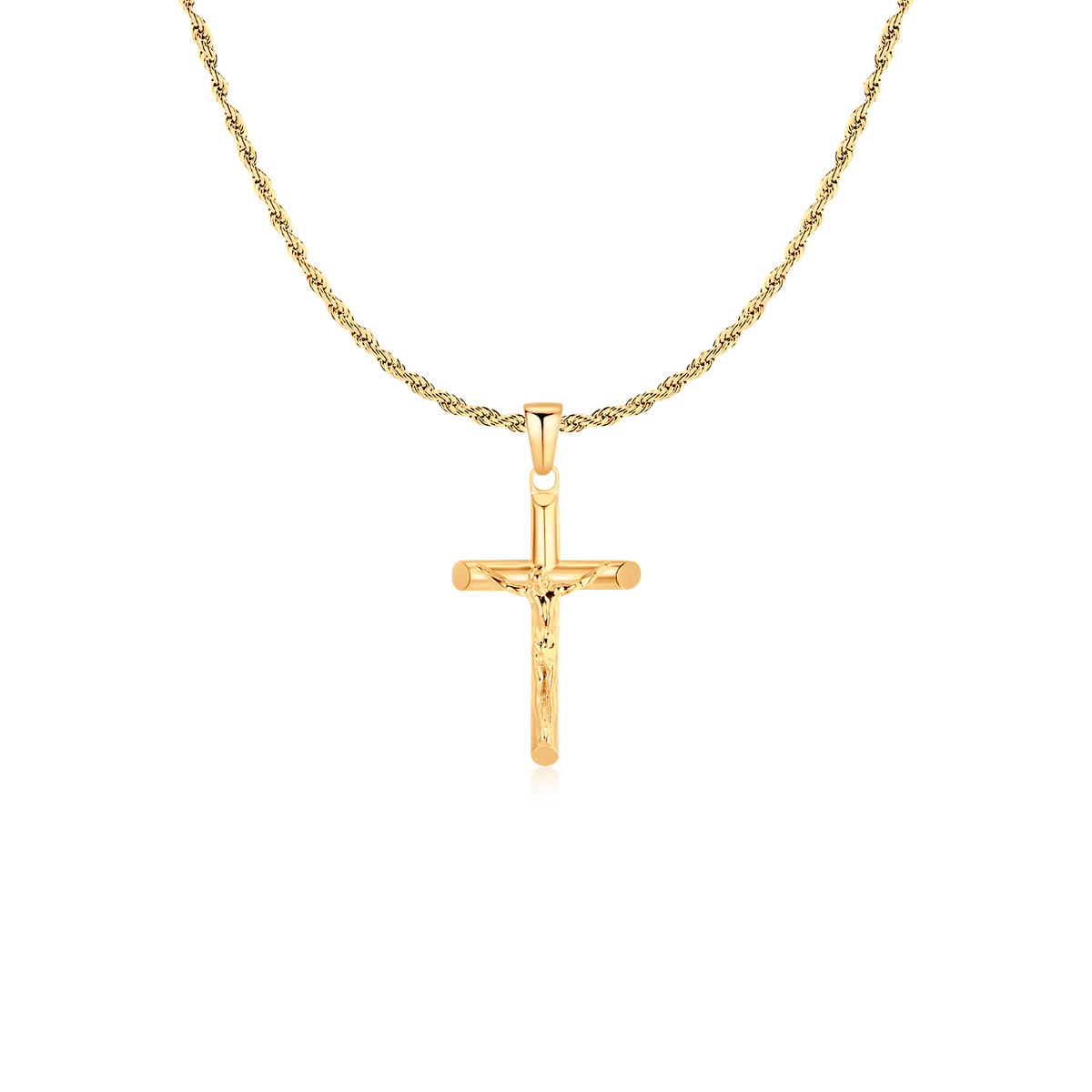 Collana Uomo BRAVE Croce Gesù Cristo - Chiara Jewels