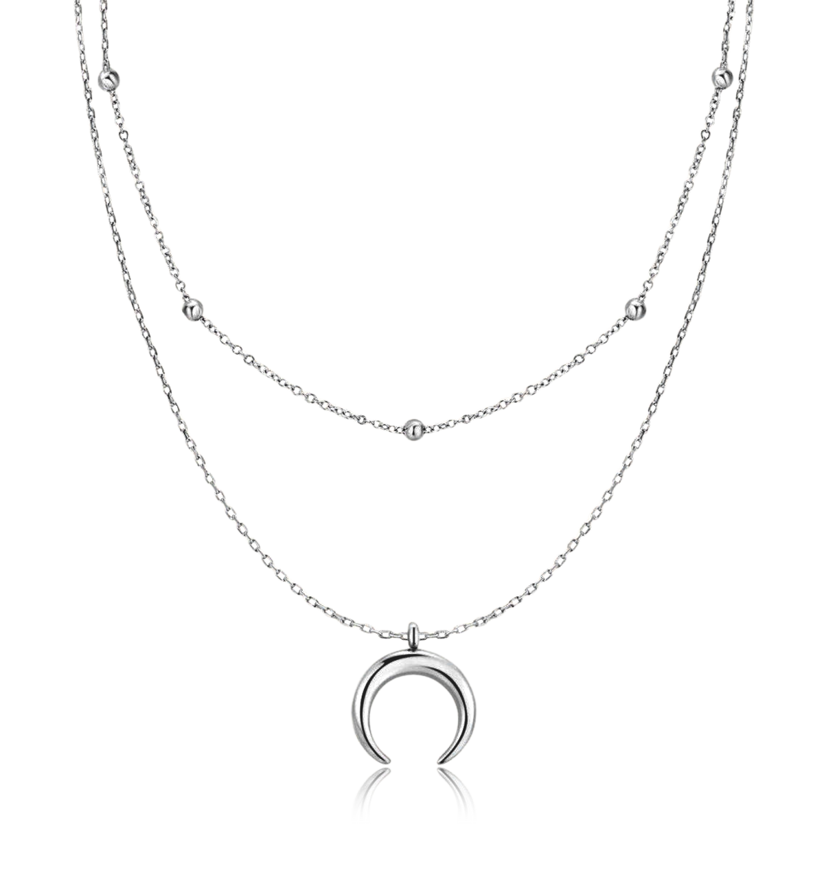 Collana Mezzaluna Palle