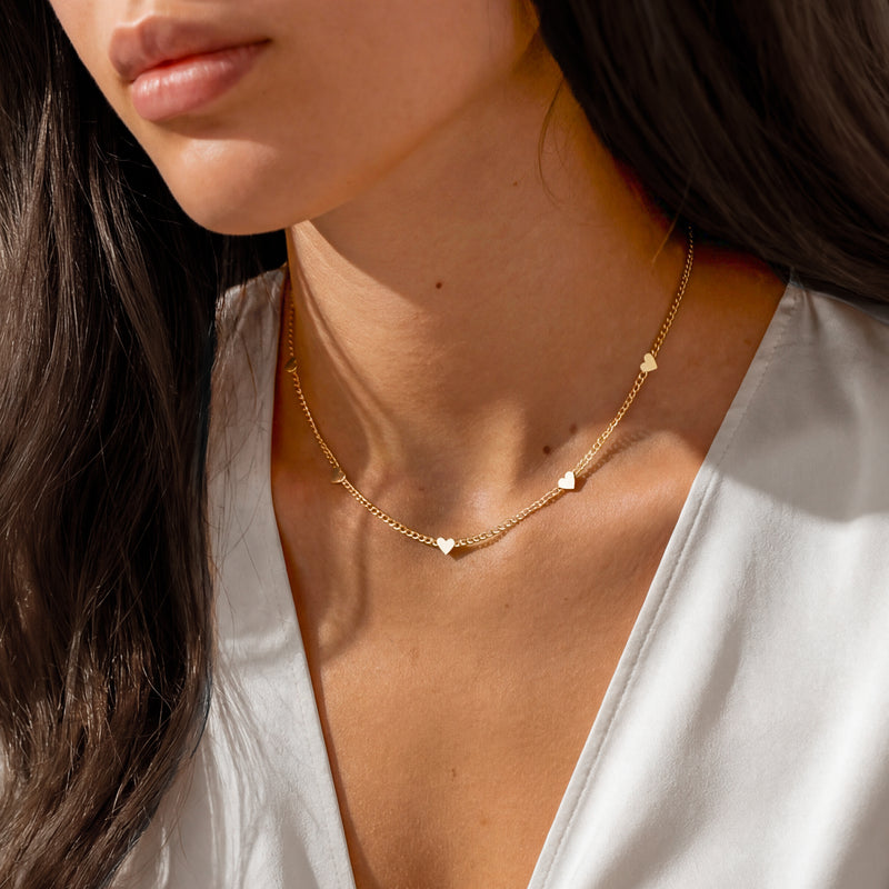Collana Cuoricini