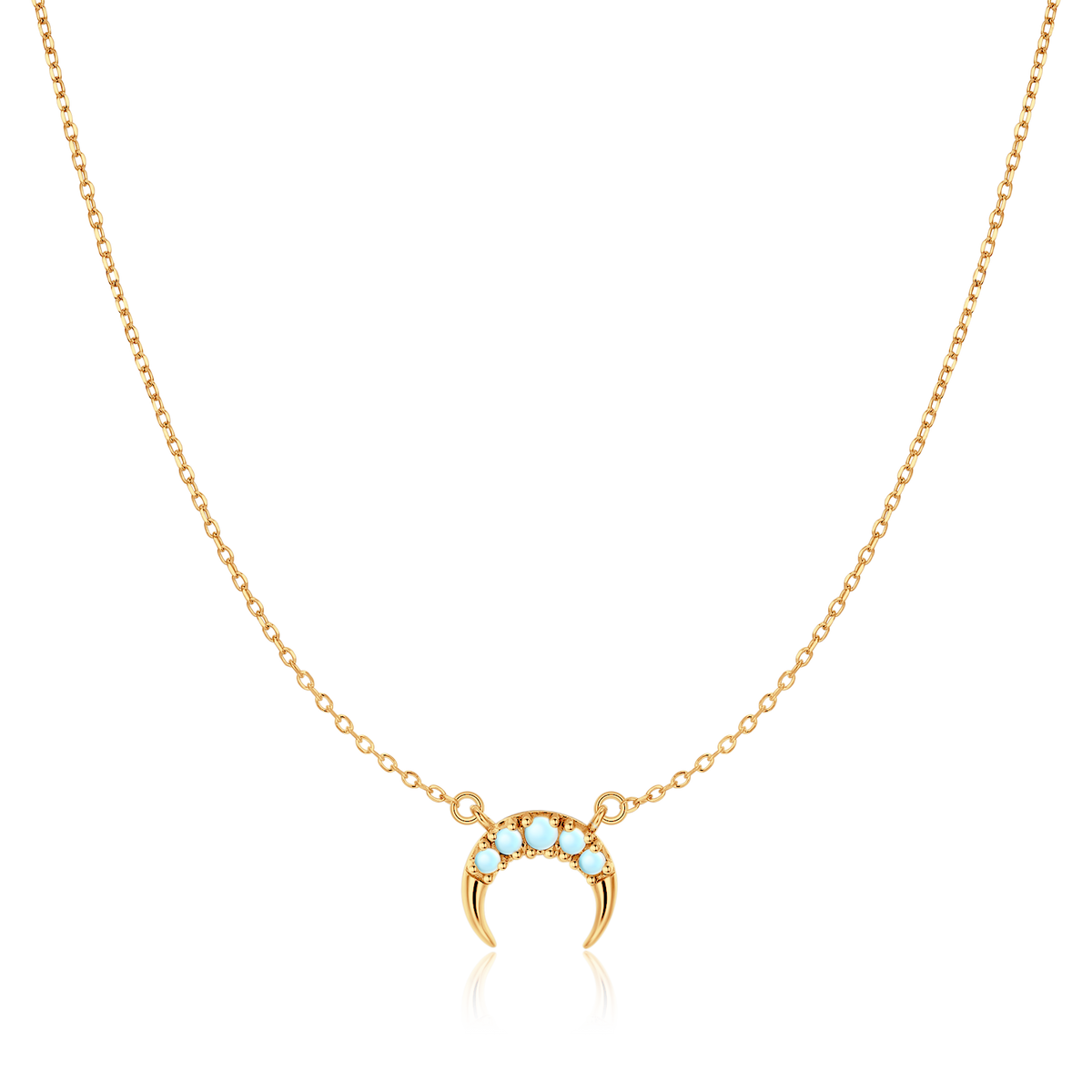 Collana Mezzaluna Cristallo