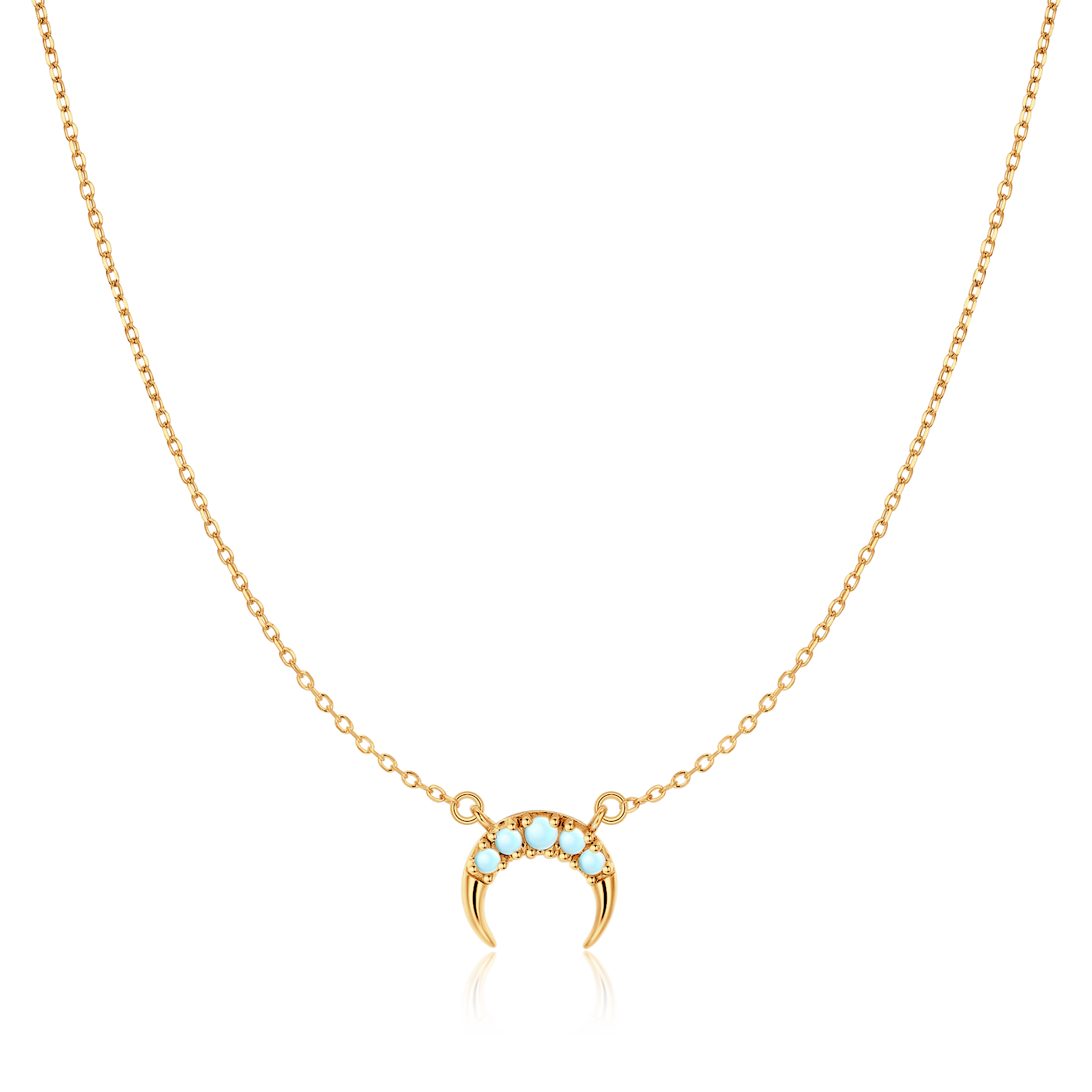 Collana Mezzaluna Cristallo