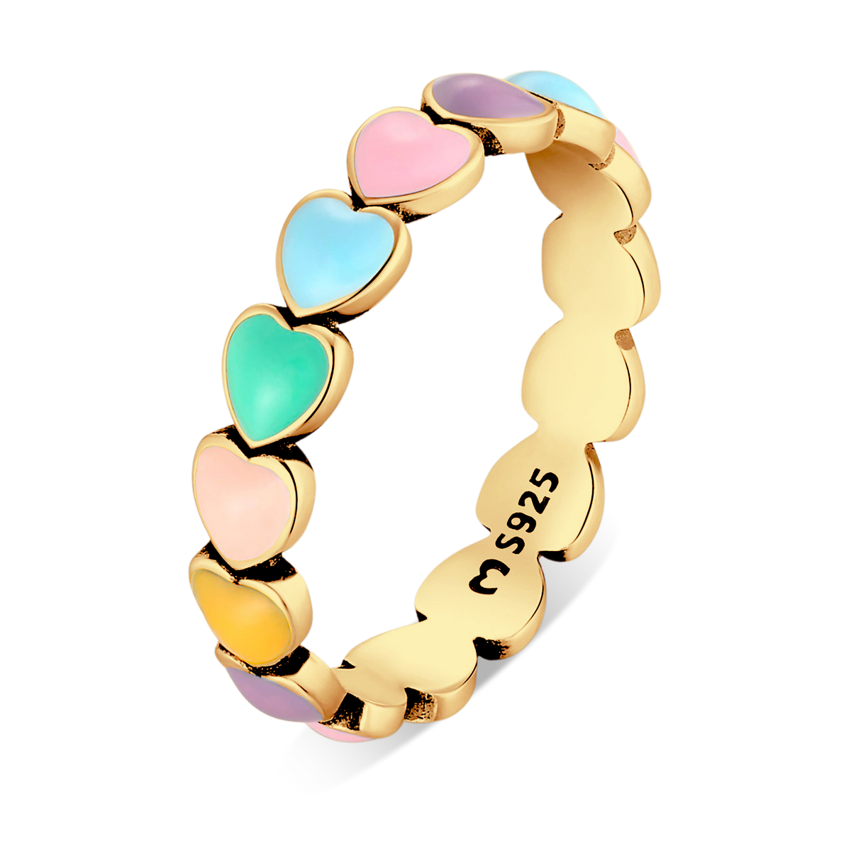 Anello Cuori Colorati - Chiara Jewels
