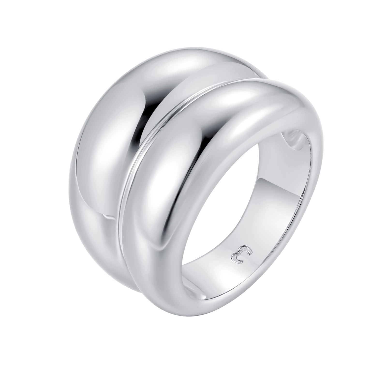 Anello Doppio Rilievo Sottile