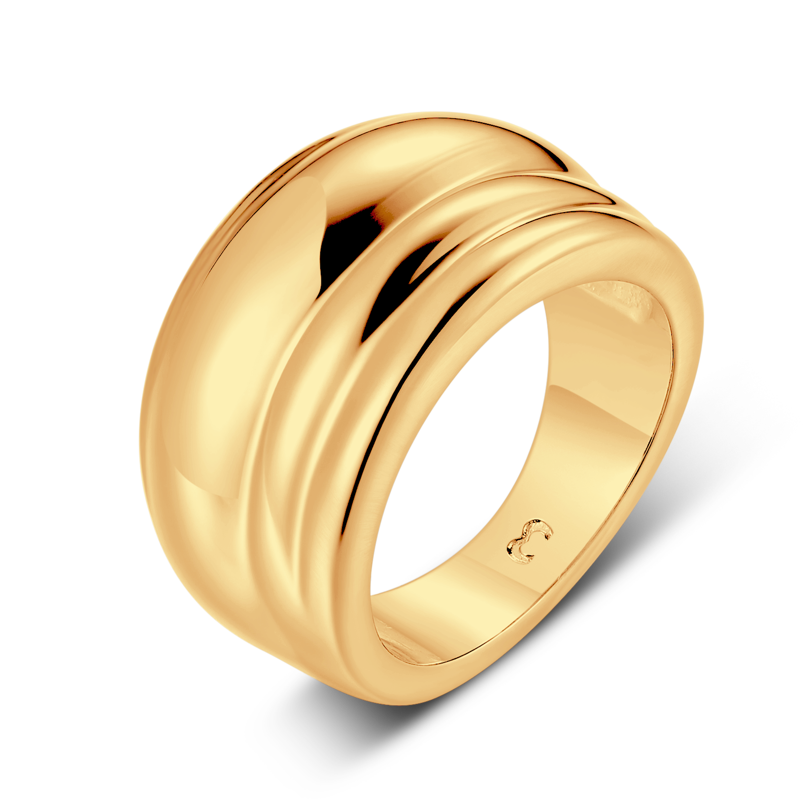 Anello Pieghe Lisce