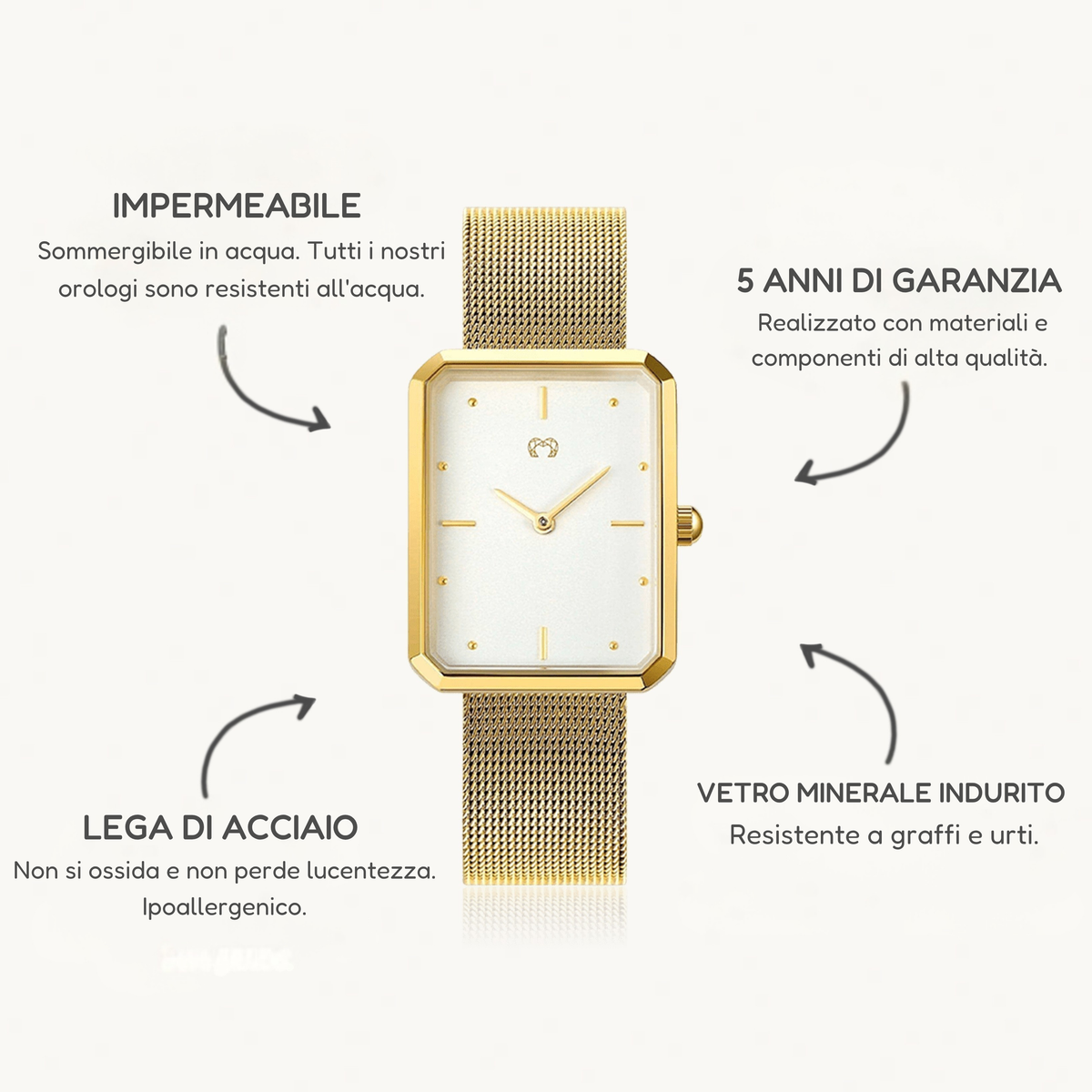 Orologio Kapten - GoldWhite