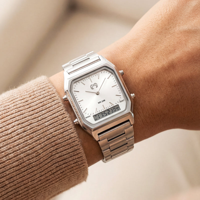 Orologio Retrò Vintage - SilverWhite