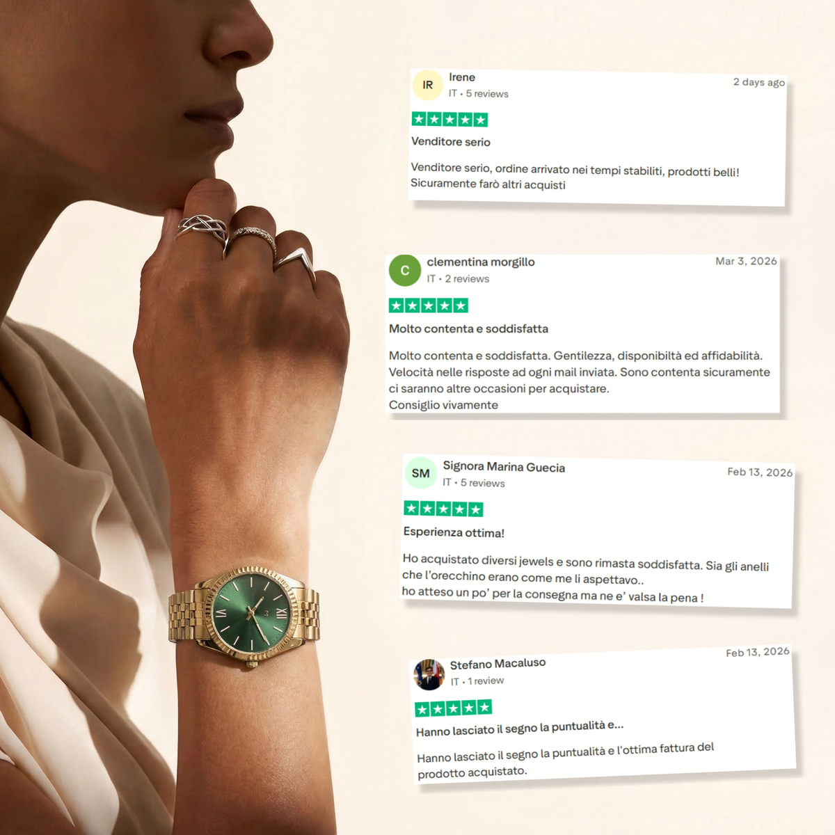 Orologio ~ Century Oro-Verde