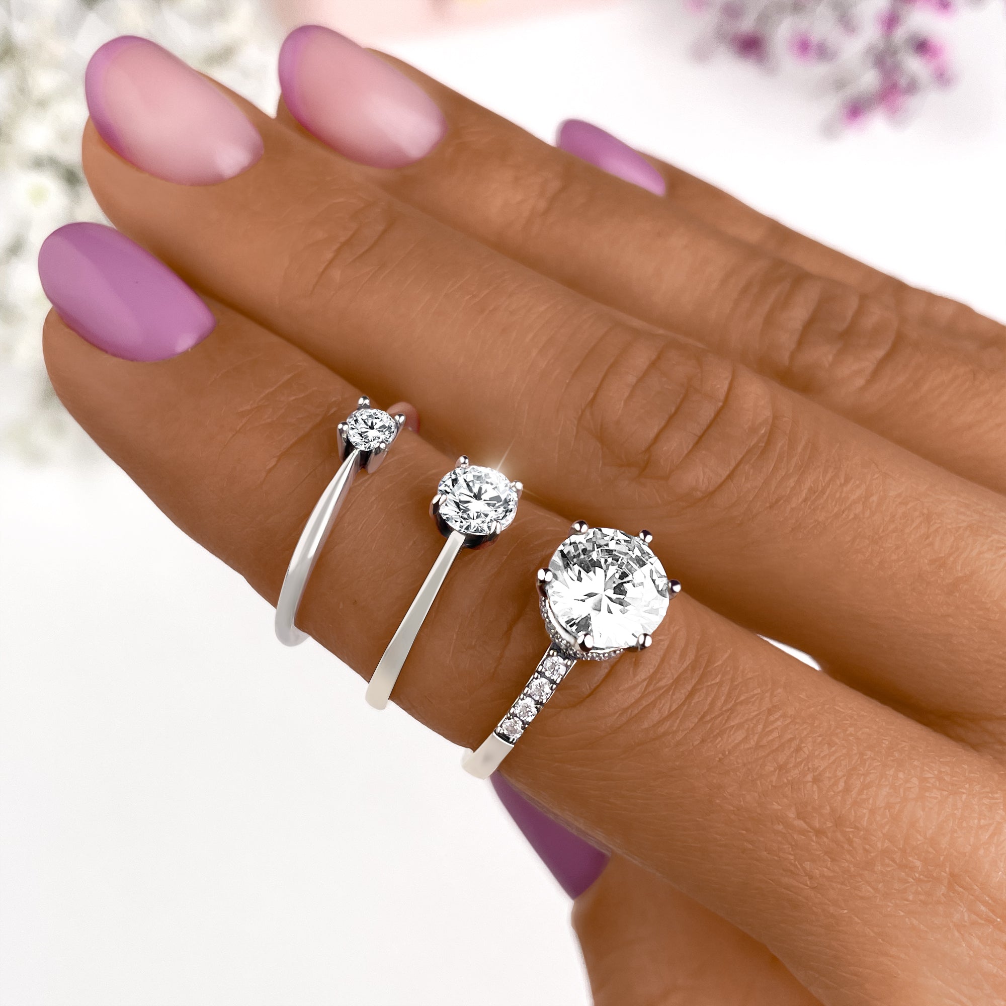 Anello Zirconia Solitaria - Chiara Jewels