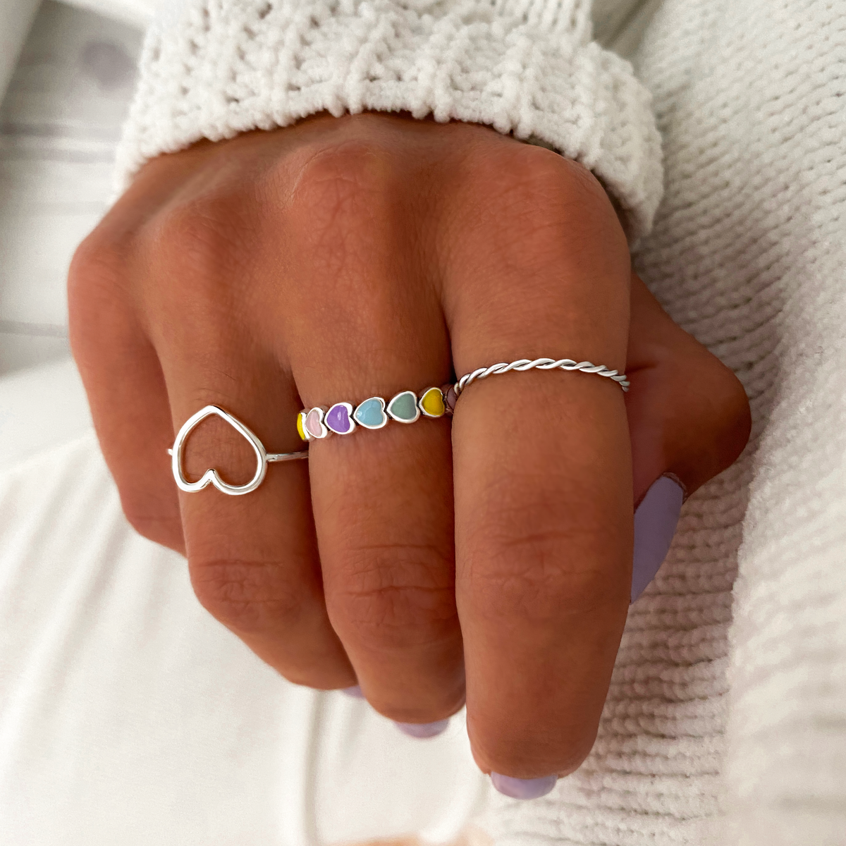 Anello "Cuori Colorati" - Chiara Jewels