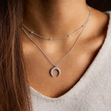 Collana Mezzaluna Palle