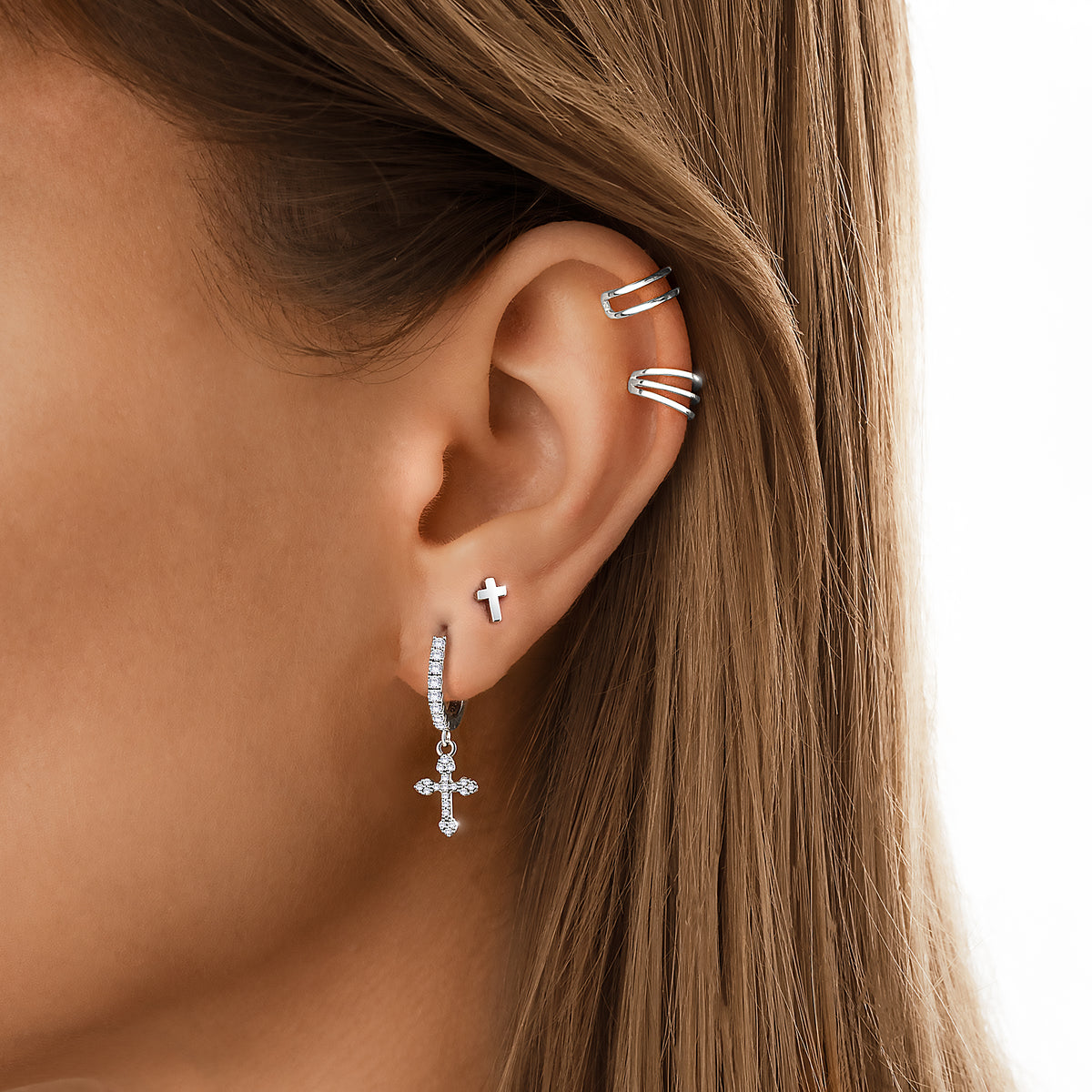 Orecchini Mini Croce - Chiara Jewels