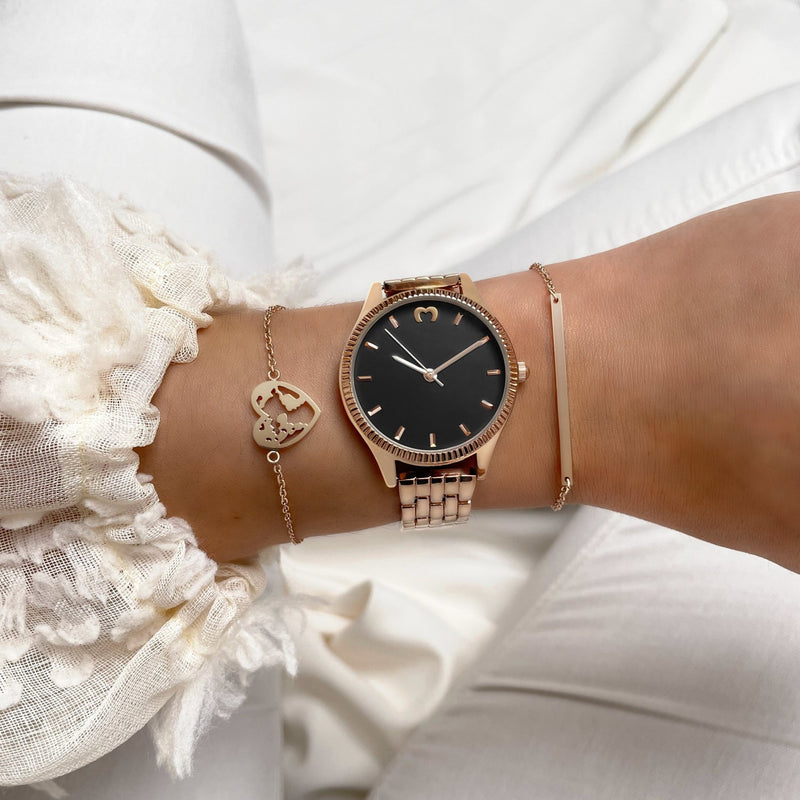 Orologio "Cavalier" ~  RoseBlack - Chiara Jewels