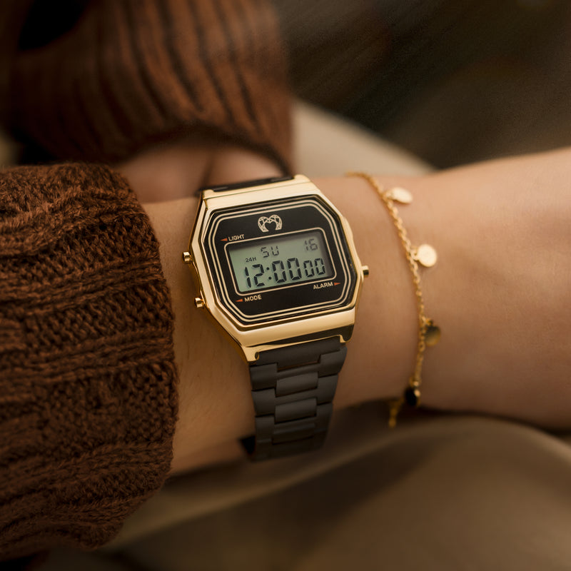 Orologio Digitale "Vintage" ~ BlackGold - Chiara Jewels
